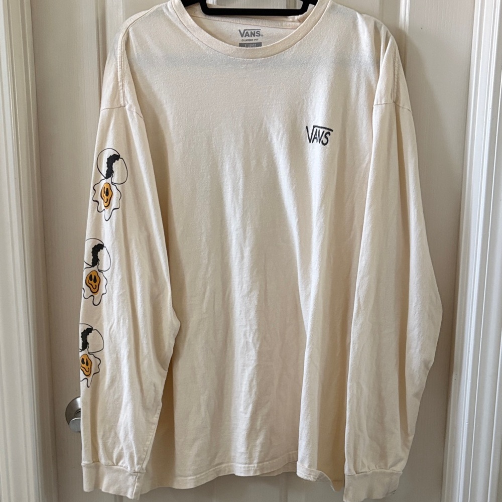 Vans Off-White Micro Dazed Egg Long Sleeve Men's Tee